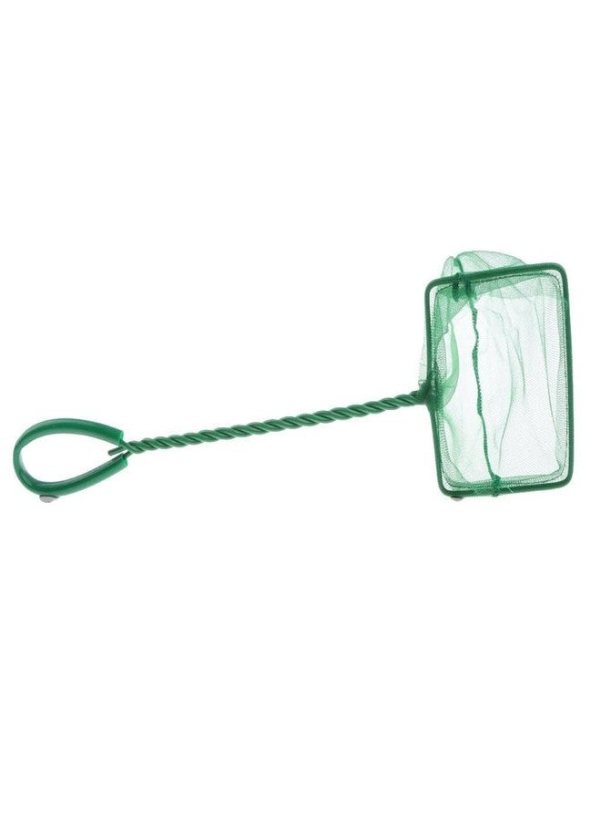 TRADESK Anky Green Portable Long Handle Square Aquarium Fish Tank Fishing Net 4inch - Image 4